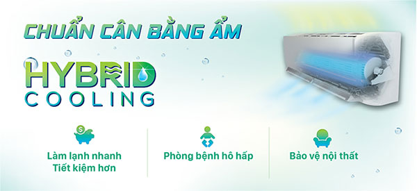 Công nghệ Hybrid Cooling duy trì độ ẩm ở mức cân bằng